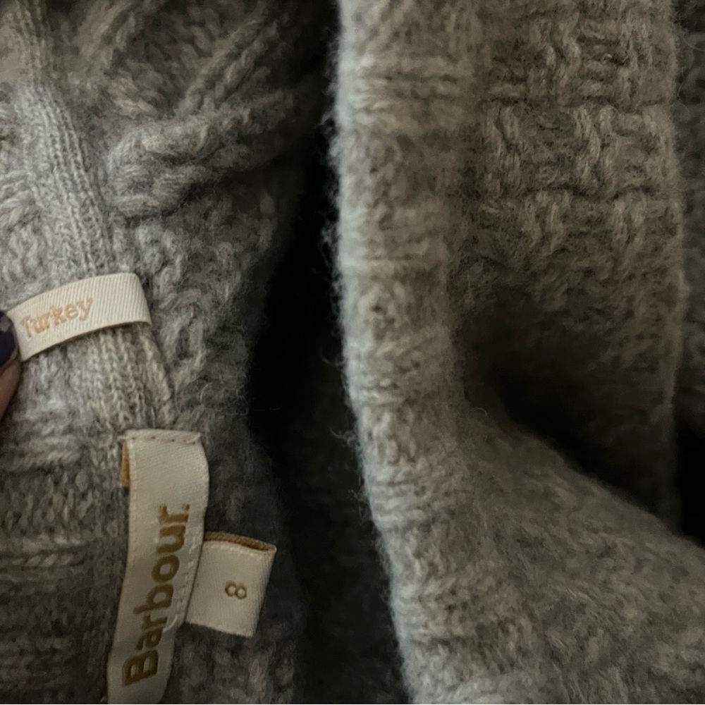 NWOT Barbour 💯 Wool Ursula Cable Knit Sweater - Picture 12 of 14